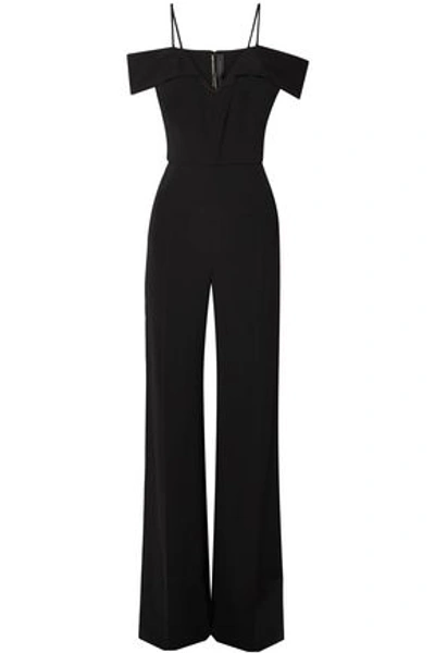 Roland Mouret Woman Cold-shoulder Crepe Jumpsuit Black