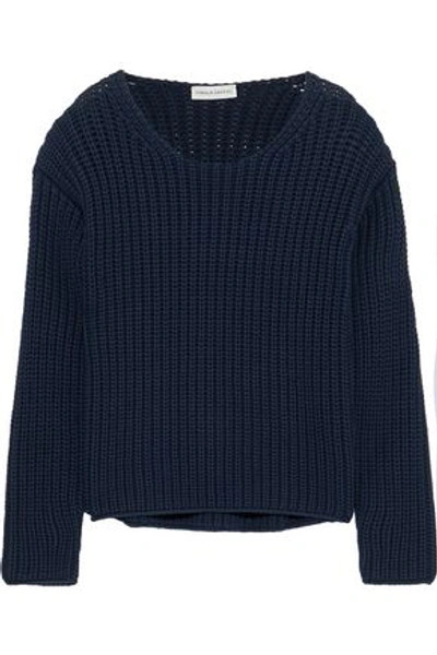 Mansur Gavriel Woman Cotton-blend Sweater Navy