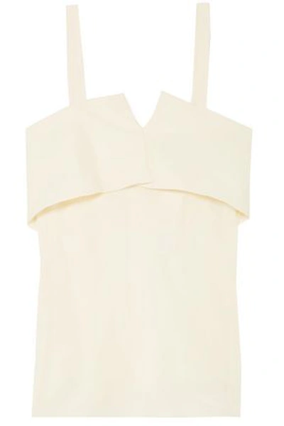 Jil Sander Layered Silk Camisole In Ivory