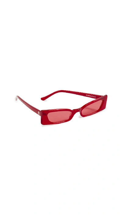 Roberi & Fraud Geraldine Sunglasses In Red