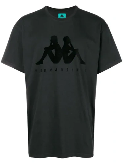 Danilo Paura Paura Logo Print T-shirt - Black