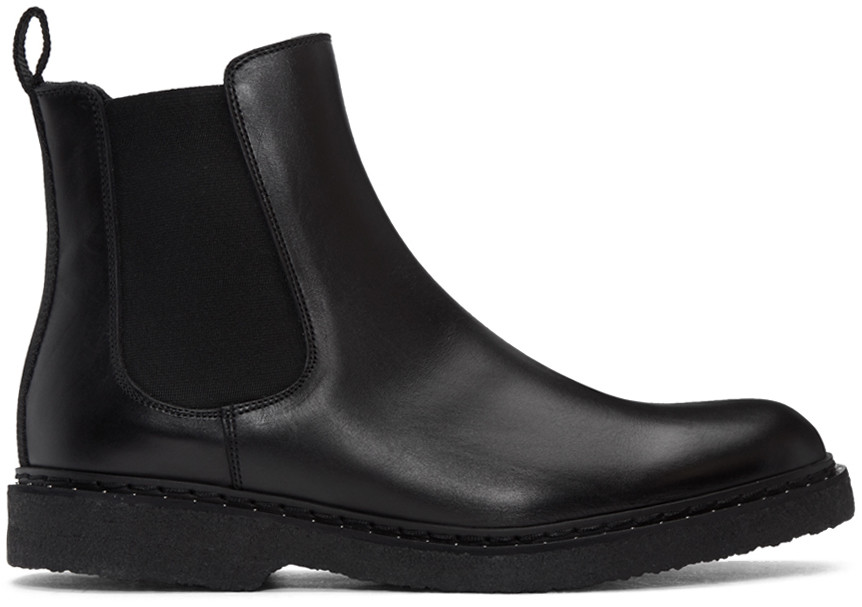 Neil Barrett Black Studded Chelsea Boots | ModeSens