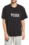 Mr Completely Poser Oversize Graphic T-shirt In Black