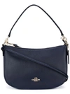 Coach Chelsea Pebble Leather Crossbody Bag In Light Gold/navy