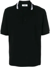Msgm Short Sleeve Polo Shirt In Black