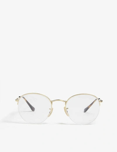 Ray Ban Rb3947v Phantos-frame Glasses In Gold