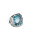 David Yurman Albion Sterling Silver & Gemstone Ring In Light Blue Topaz