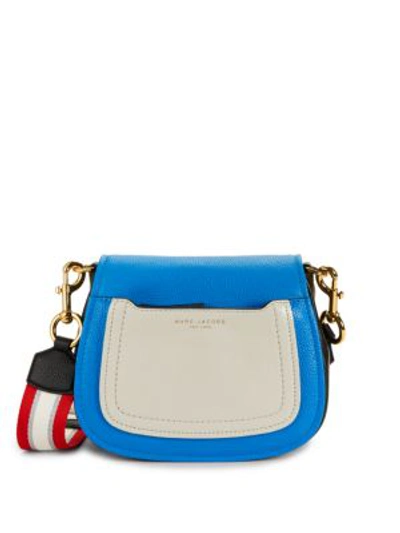 Marc Jacobs Mini Leather Messenger Bag In Twilight