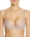 On Gossamer Next To Nothing Demi Underwire Bra In Mocha