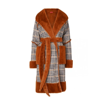 Kitri Finley Ginger Reversible Teddy Coat