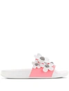 Marc Jacobs Women's Daisy Embellished Pool Slide Sandals In Pink