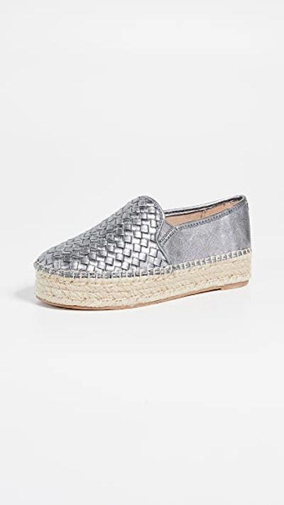 Sam Edelman Catherine Platform Sneaker In Pewter