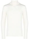 Roberto Collina Slim Fit Turtleneck - White