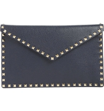 Valentino Garavani Large Rockstud Leather Pouch - Black