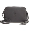 Saint Laurent Small Mono Leather Camera Bag - Grey In Storm