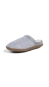 Sorel Nakiska Scuff Slipper In Light Grey