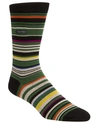 Calvin Klein Barcode Multistripe Socks In Green