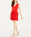 Foxiedox Love Ruffle Dress In Red