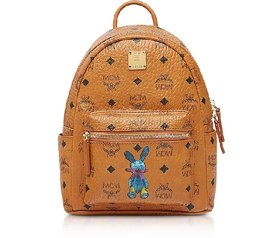 Mcm Cognac Rabbit Mini Backpack