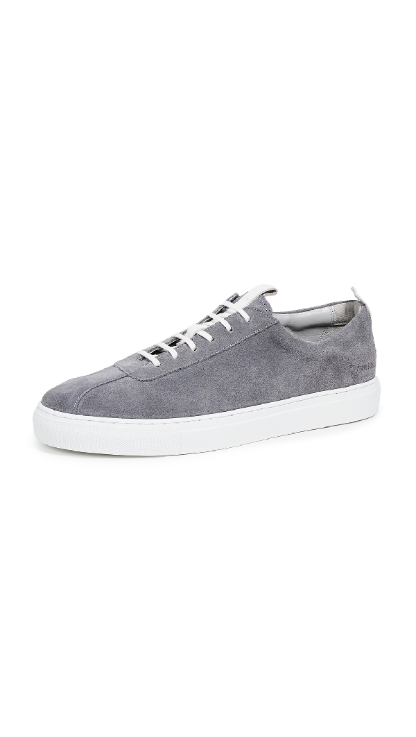 grenson grey trainers