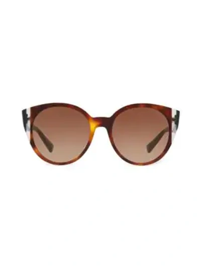 Valentino 55mm Cat Eye Sunglasses In Tortoise