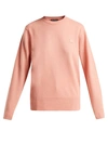 Acne Studios Nalon Crew Neck Sweater In Pale Pink