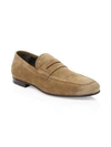 To Boot New York Alek Suede Penny Loafers In Sigaro