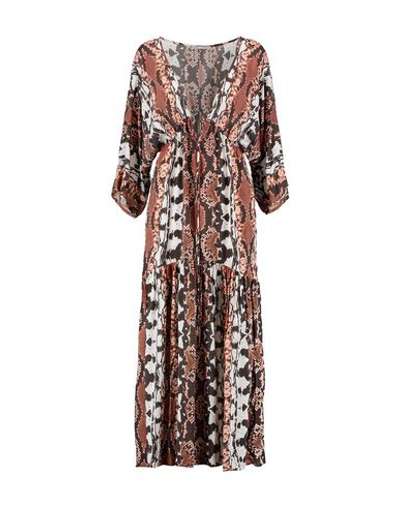Tart Collections Long Dress In Brown