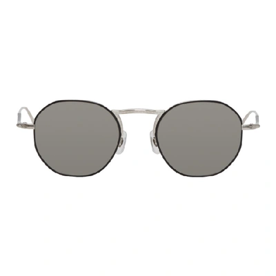 Matsuda Silver Mirrored M3057 Sunglasses In Bs Brushsil