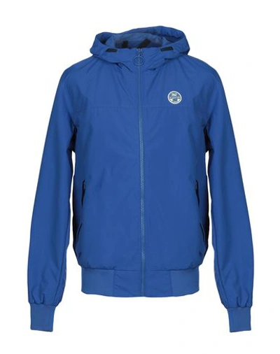 North Sails Jackets In Bright Blue