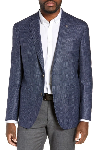 Ted Baker Kyle Trim Fit Wool Sport Coat In Teal