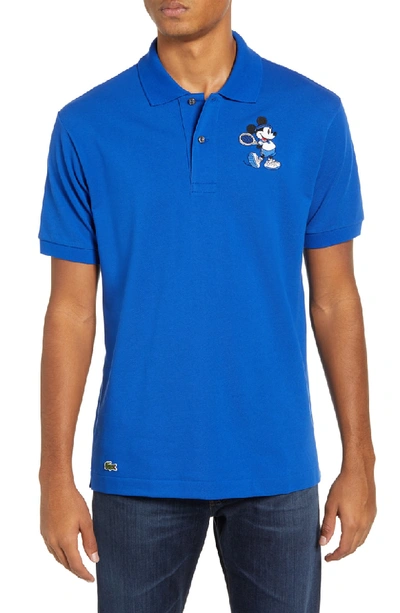 Lacoste Disney Mickey Mouse Regular Fit Polo In Tmc Steamer