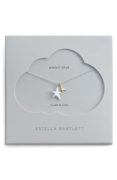 Estella Bartlett Lotus Leaf Pendant Necklace In Silver
