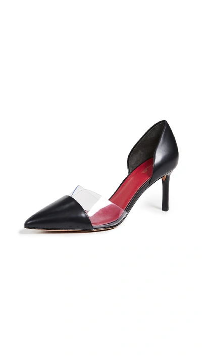 Diane Von Furstenberg Love Notched D'orsay Pump In Black