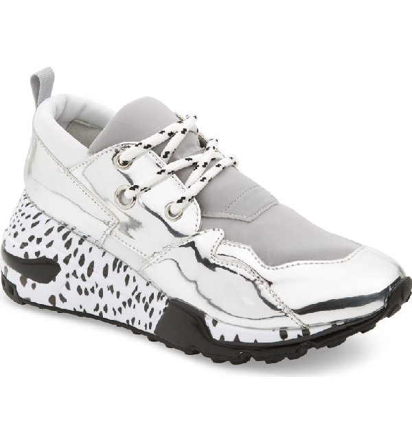 steve madden cliff sneakers silver