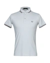 Fred Perry Polo Shirt In Light Grey