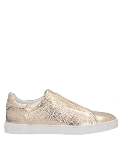 Tod's Sneakers In Gold