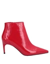 Jeffrey Campbell Ankle Boot In Red