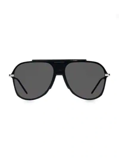 Dior 99mm Aviator Sunglasses In Matte Black Charcoal