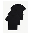 Allsaints Brace Tonic Pack Of Three Cotton-jersey T-shirts In Black Black Bl