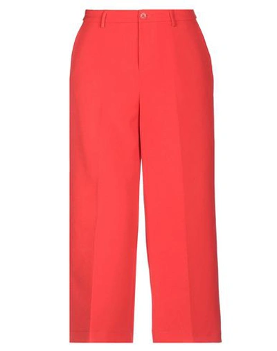 Liu •jo Cropped Pants In Red