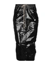 Rick Owens Drkshdw Midi Skirts In Black