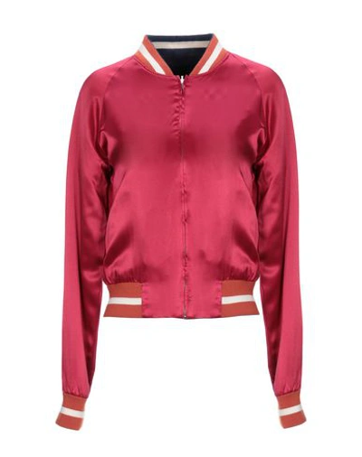 Elizabeth And James Bomber In Red
