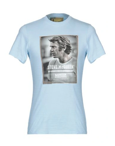 Barbour T-shirt In Sky Blue