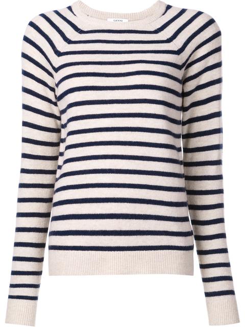 ganni stripe jumper