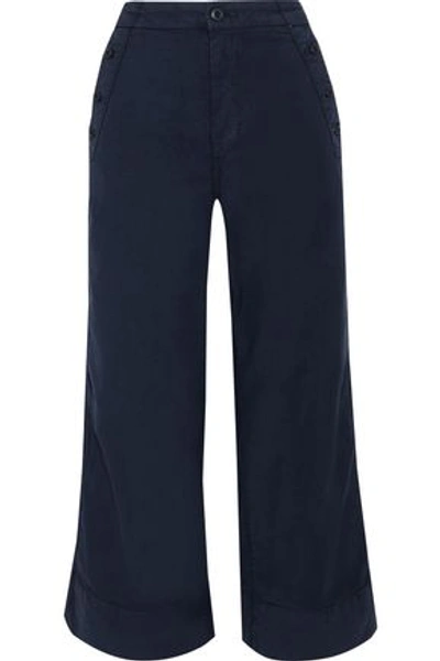 Joie Woman Adolphine Cotton-blend Twill Culottes Navy