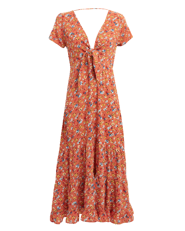 agnes fleur midi dress