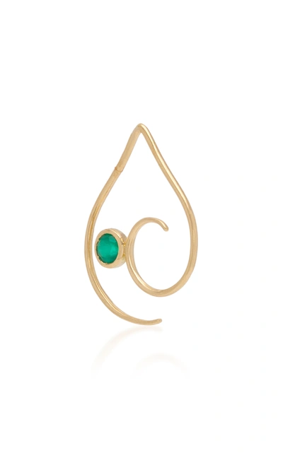 Donna Hourani Empathy 18k Gold And Emerald Earring