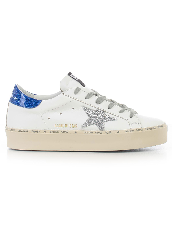 golden goose sneakers silver glitter star