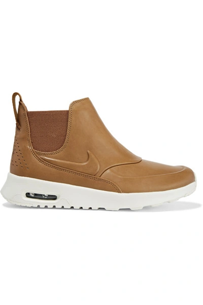 Nike Woman Air Max Thea Leather Slip-on Sneakers Tan | ModeSens